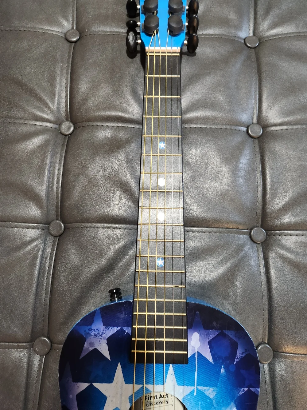 Kids Blue Star Acoustic Toy Guitar -